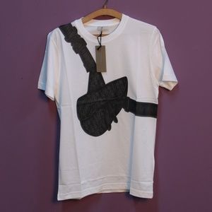 Shirts - Dior Cross Bag Print White T-Shirt Shirts - Dior Cross Bag Print White T-Shirt